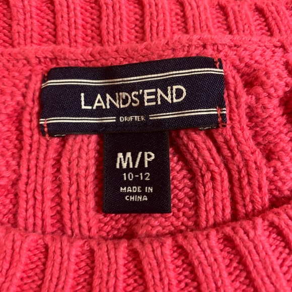 Land’s End Plink cable knit sweater - Picture 3 of 5